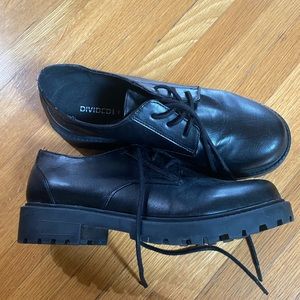 Black Oxford loafers